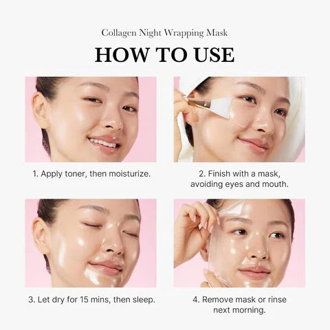 Korean Collagen Night Wrapping Peel Off Mask